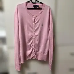 美品！Polo Ralph Lauren ピンク カーディガン XL