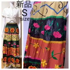 定価7万新品alice+oliviaクチュール刺繍×透かしレース ロングスカート