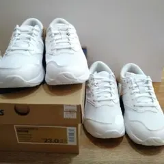 チョコバナナ様専用　asics　ホワイト レーザービーム　　23.0cm ２点