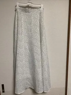 【美品】長め　ドットフレアロングスカート　fifth