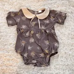 tete a tete 花柄半袖ロンパース 80サイズ
