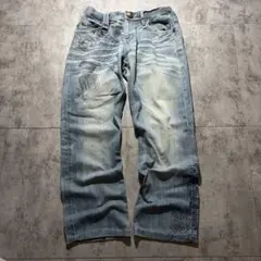 00s print denim faded y2k street swagのサムネイル