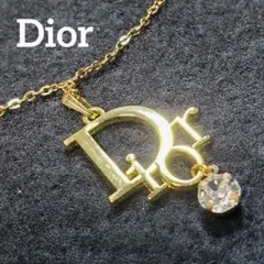 【新品未使用】Dior ヴィンテージ チャーム ネックレス ゴールド