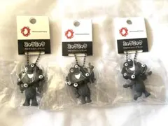 黒ミャクミャクPVCキーホルダー 3個セット