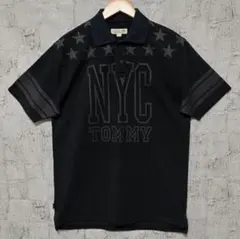 【TOMMY】トミー NYC プリント カノコポロシャツ Lのサムネイル