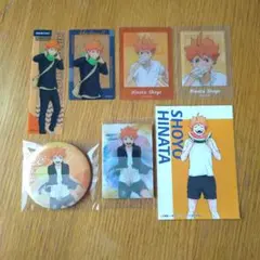 ハイキュー　日向翔陽　缶バッジ　カード　ブロマイド　まとめ売り