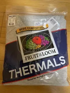 フルーツオブザルーム ワッフルヘンリーネック 長袖 Tシャツ XL