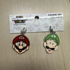 スーパーマリオ　ユニバ　ルイージ　チャームセット