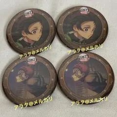 鬼滅の刃 竈門炭治郎 猗窩座 缶バッジ 無限城編 コラボレーションカフェ 4点