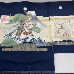 男児 羽織 着物 襦袢セット 正絹 ポリエステル 七五三 十三参り ハーフ成人式