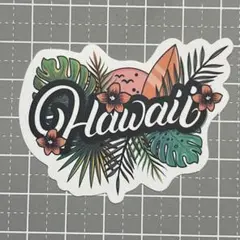 【MMM-38】防水ステッカー ハワイ Hawaii アメリカ ボタニカル 植物