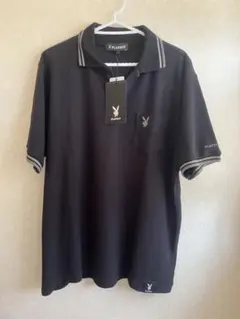 新品 PLAYBOY ポロシャツ ブラック Lのサムネイル