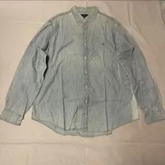 ラルフローレン 薄色 デニムシャツ XL 現行タグ 春夏秋冬
