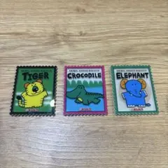 たべっ子どうぶつ　切手風アクリルステッカー　新品