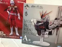 一番くじ機動戦士ガンダム　A賞νガンダム　B賞シャア・アズナブル　セット