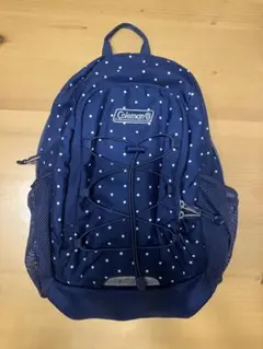 Coleman ネイビー ドット柄 リュック