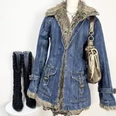 2025年最新】デニムジャケット ファー付 gジャンの人気アイテム - メルカリ