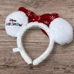 【美品】ミニー ボア カチューシャ　ホワイト