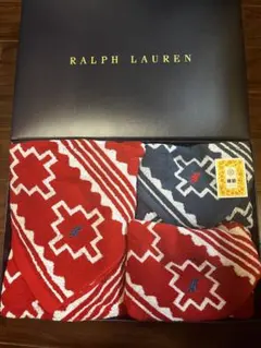 Ralph Lauren タオルセット 赤 紺