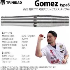 【ゴメス6/コンドルAXEフライト/コンドルチップ付き】山田勇樹、やんまー