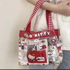 ✨️ハローキティ キティーちゃん キティー 透明トートバッグ✨️