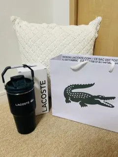 ラコステダークグリーンタンブラー　ノベルティ　水筒　ステンボトル