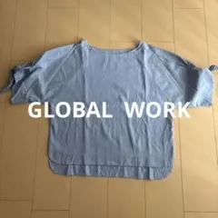 GLOBAL WORKライトブルー 半袖シャツ Ｌサイズ