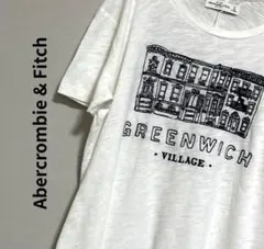 Abercrombie & Fitch シアーTシャツ M ホワイト 半袖 刺繍のサムネイル