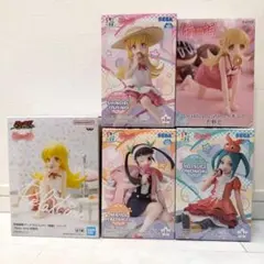 物語シリーズ 忍野忍 八九寺真宵 斧乃木余接 フィギュア 5個セット まとめ売り