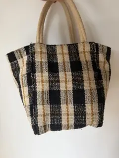 BEAUTY&YOUTH チェック柄 トートバッグ