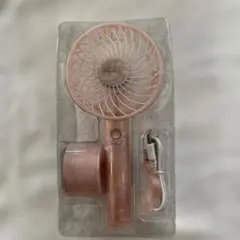 Francfranc FRAIS シアーマーブル　ピンク ハンディファン