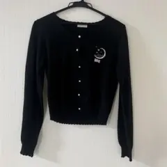 axes femmeブラックニットカーディガン