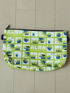 トイストーリー★エイリアンキャラクター★ファスナー付きポーチ ★大きめ