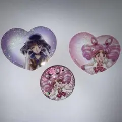 美少女戦士セーラームーン　スーパーセーラーちびムーン　オーロララメ缶バッジ