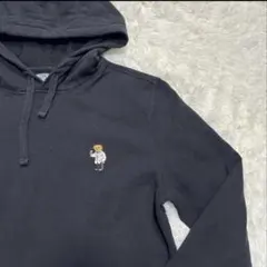 超希少 ポロ ラルフローレン パーカー ポロベア 黒 ブラック フーディ