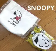 DHCノベルティ　スヌーピー エコバッグ・ポーチ＆ミラー セット