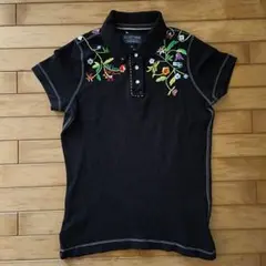 Polo Jeans Ralph Lauren 花柄刺繍ポロシャツ S〜Ｍ