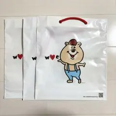 W♡C ダブルシー クマタン ショッパー 3枚セット 平成レトロ　y2k