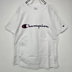 Champion　リバースウィーブ　Tシャツ　M　ビッグロゴ　ホワイト　古着