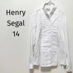 ❤Henry Segal ホワイト ウイングカラーシャツ タキシード 長袖 14