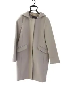 グリーンレーベルリラクシング　フード付き　2way ノーカラーコート 38