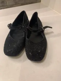 ZARA ビジュー付きマリーヌシューズ 22、5cm