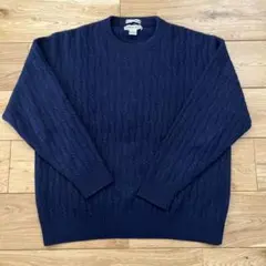EEL Products イールプロダクツ ケーブル編みセーター ネイビー S 