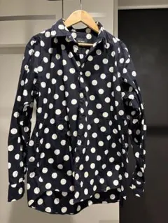 BEAMS ドット柄 長袖シャツ Sサイズ