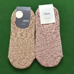 rasox ラソックス L字型靴下 カバーソックス 2足セット L