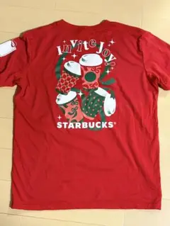 비매품 スターバックス パートナー限定 2025年 ホリデークリスマスTシャツ