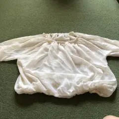 GLACIER ホワイト 長袖ブラウス L