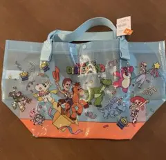香港ディズニーランド 限定品：トイストーリー クリアバッグ マチ付き 新品未使用