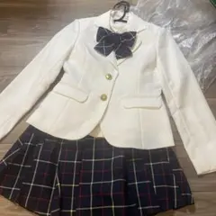 ホワイト ブレザーとスカートセット 150