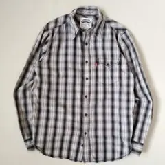 リーバイス シャツ オンブレチェック シャドーチェック ブラック ホワイト